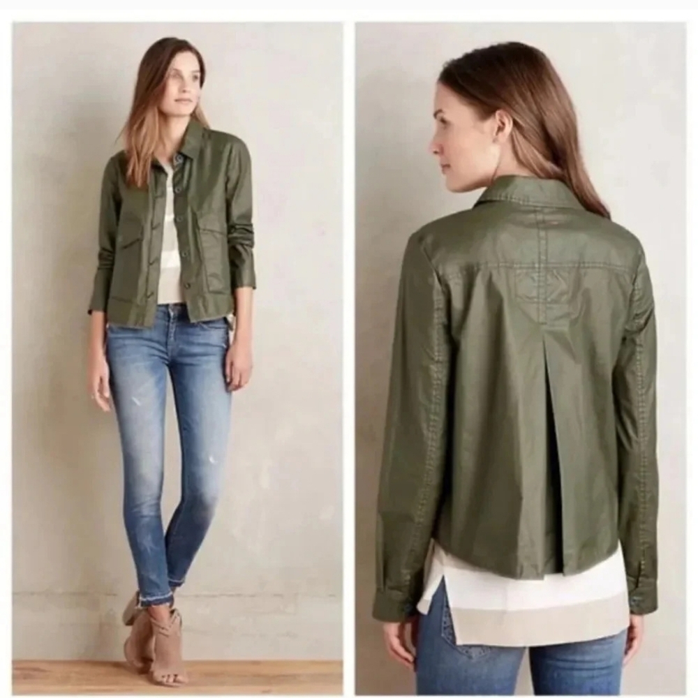 Hei Hei | Women's Size XS | Olive Coated Utility Jacket